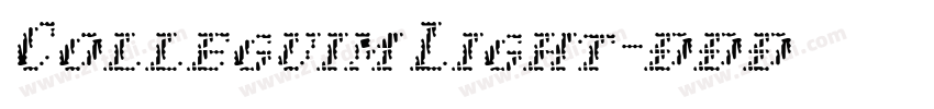 Colleguim Light字体转换 Colleguim Light字体转换